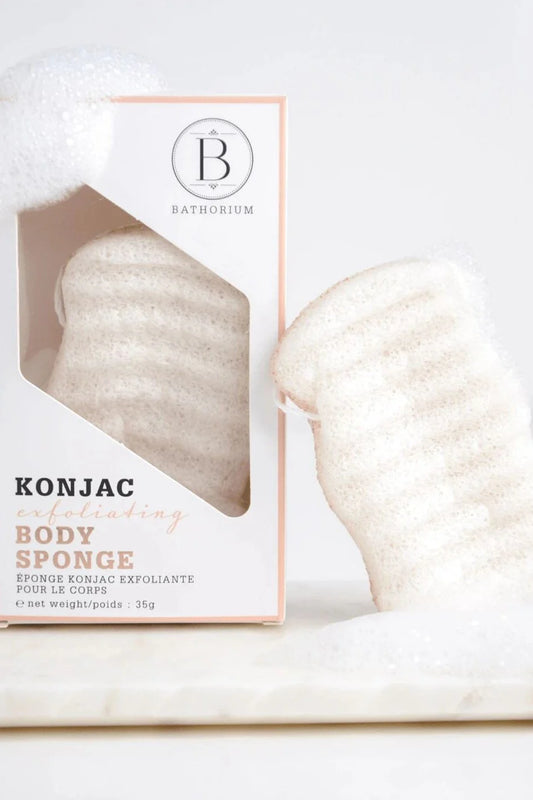 ÉPONGE konjac exfoliante pour le corps - Bathorium