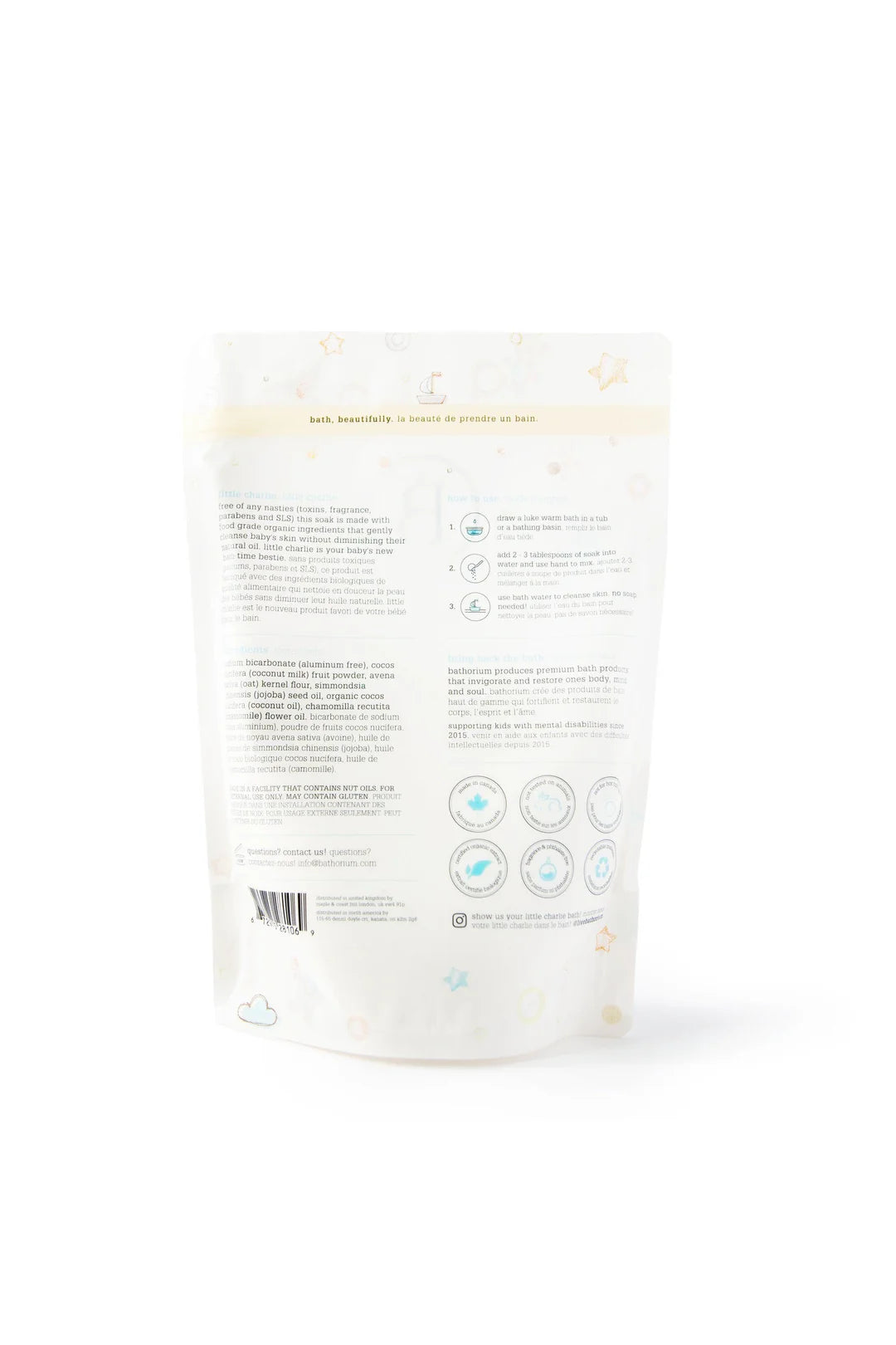 Bain de détente pour bébés et enfants - Little Charlie - Coco & avoine - Bathorium
