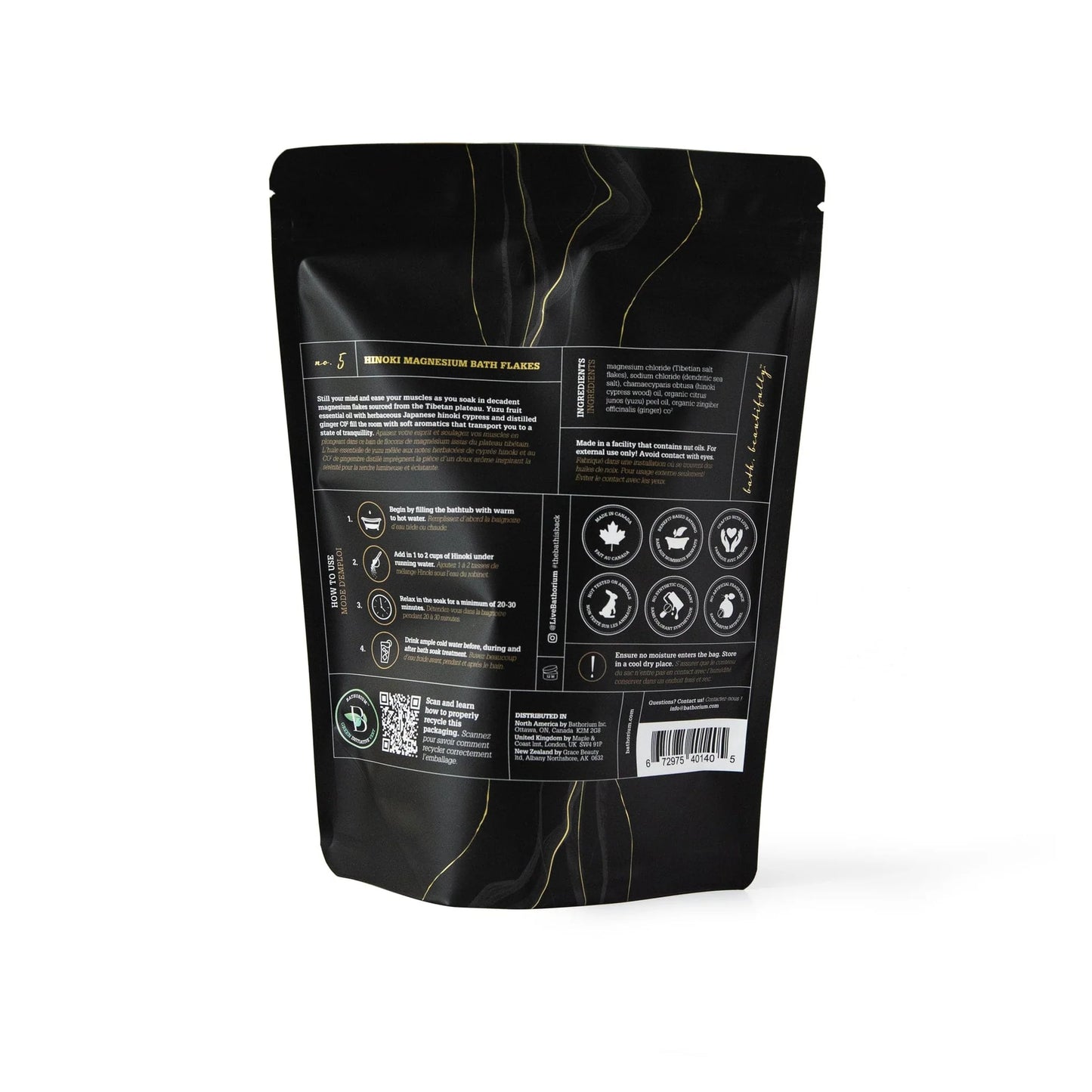Flocon de bain au magnésium Hiniki