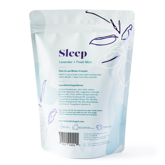 Bain pétillant/sel de bain Dormir Lavande et menthe