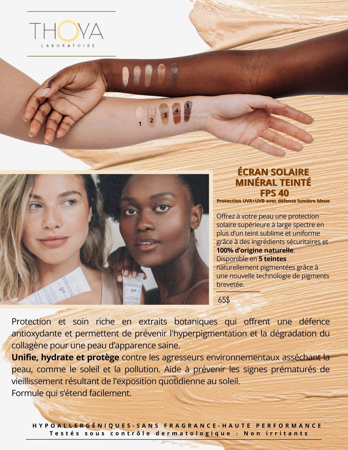 Écran Solaire Minéral Teinté FPS 40 (50g) couleur porcelaine #1