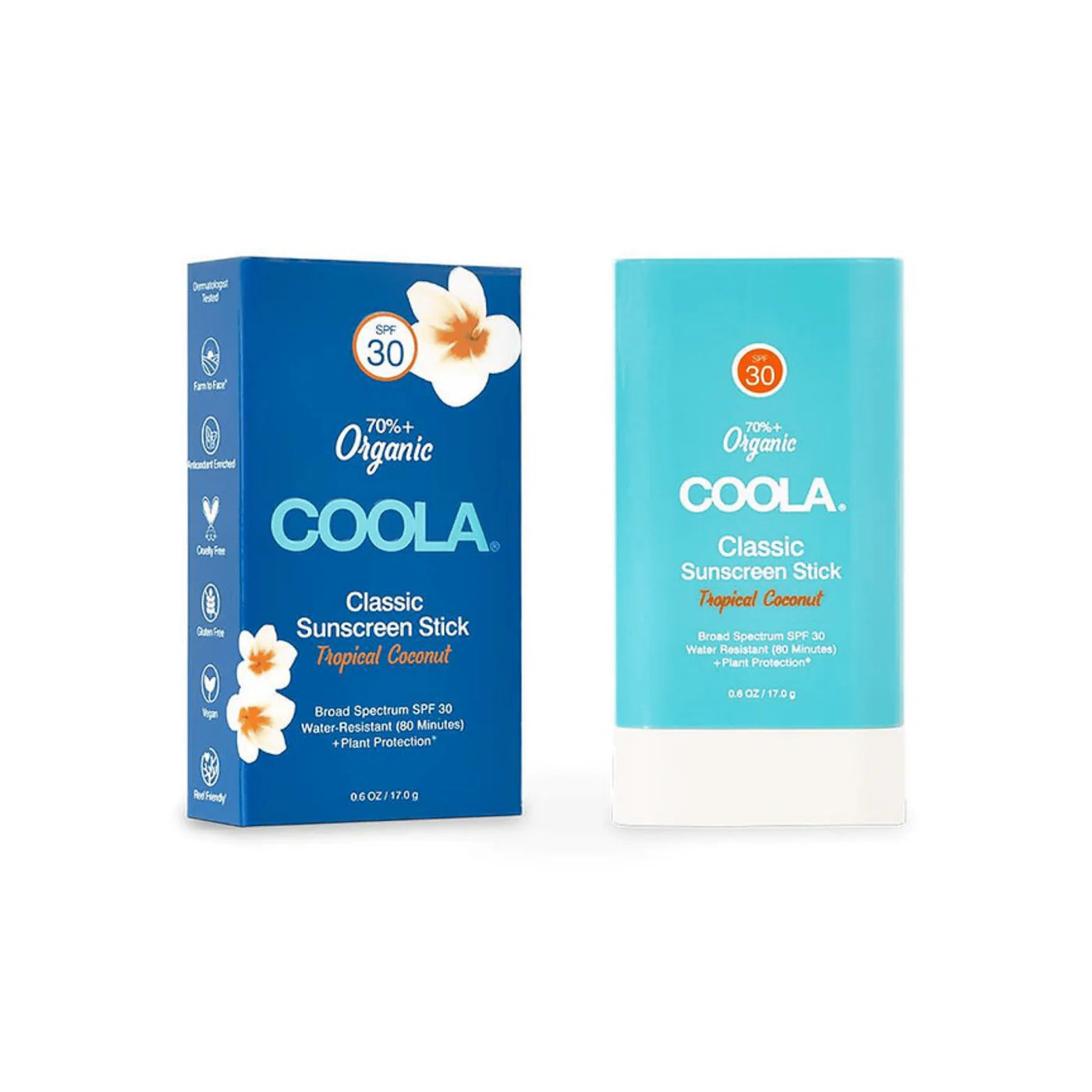 Écran solaire en bâton FPS 30 Noix de coco tropicale - 17ml