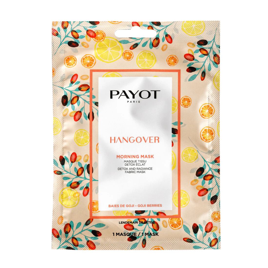 MORNING MASK- Hangover Masque éclat visage Masque visage en tissu détox éclat