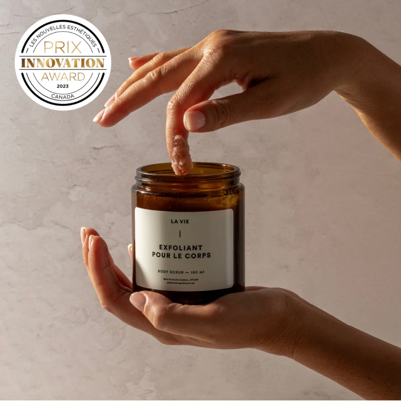 Exfoliant pour le corps de Perles et de Quartz