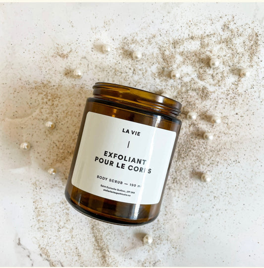 Exfoliant pour le corps de Perles et de Quartz