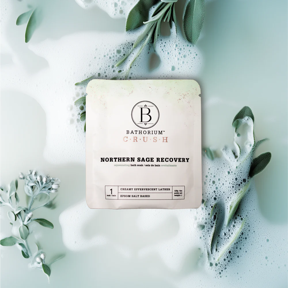 Ensemble de découverte signature avec huit sacs (120 g) de trempage de bain Crush.