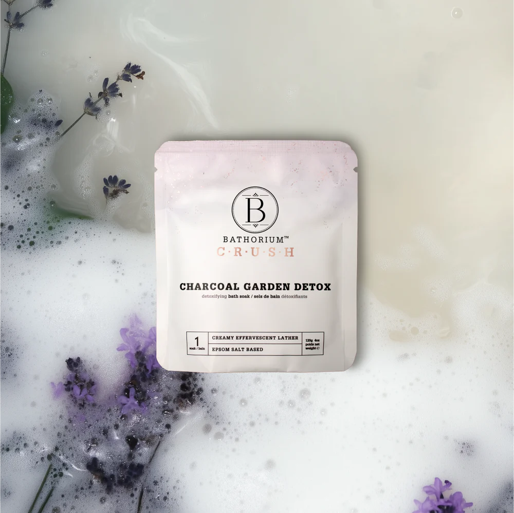 Ensemble de découverte signature avec huit sacs (120 g) de trempage de bain Crush.